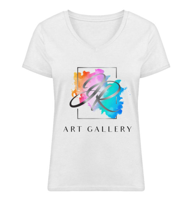 ArtGallery-JR-Shirt - Damen Premium Organic V-Neck T-Shirt ST/ST-3
