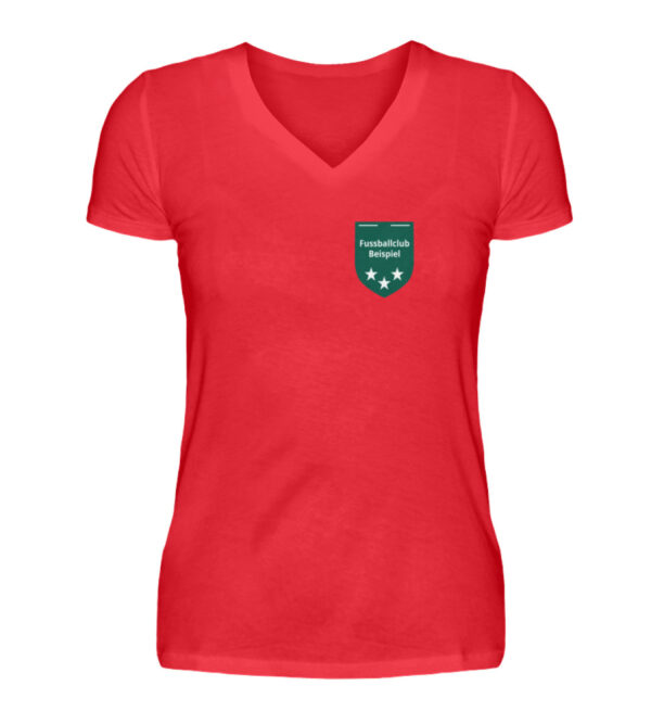 Beispiel Soccerkorn Damen Shirts - V-Neck Damenshirt-2561