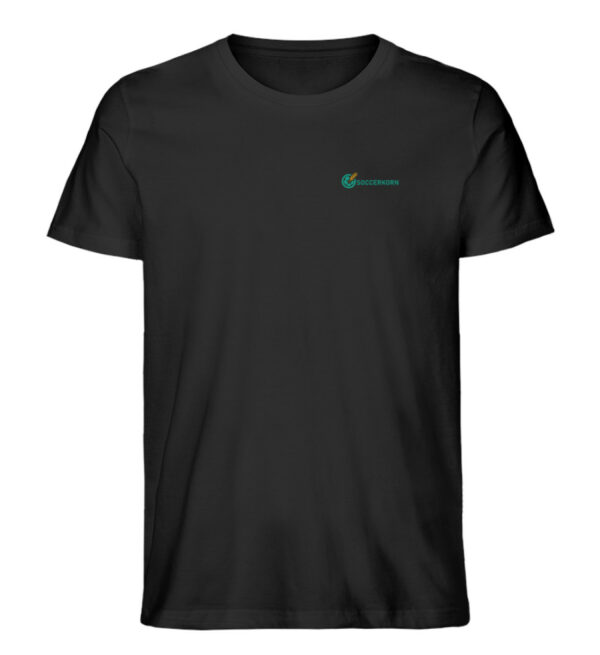 Soccerkorn Logo quer 4-farbig - Herren Premium Organic Shirt-16