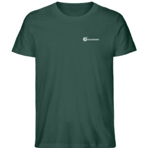 T-Shirt Soccerkorn Logo quer einfarbig weiß - Herren Premium Organic Shirt-7112